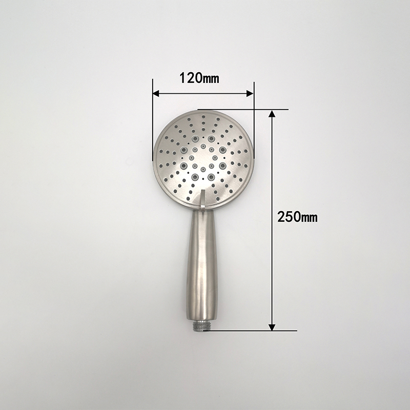 Bathroom shower shower set electroplating silver brushed shower 6613