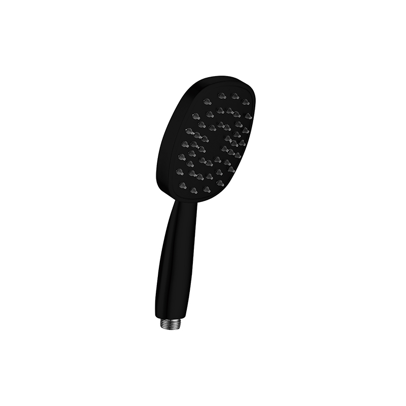 Square black hand shower single head shower shower 6614