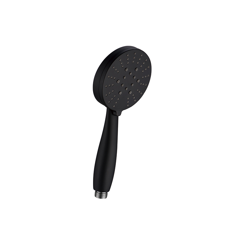 Black shower handheld booster showerhead bath set 6616