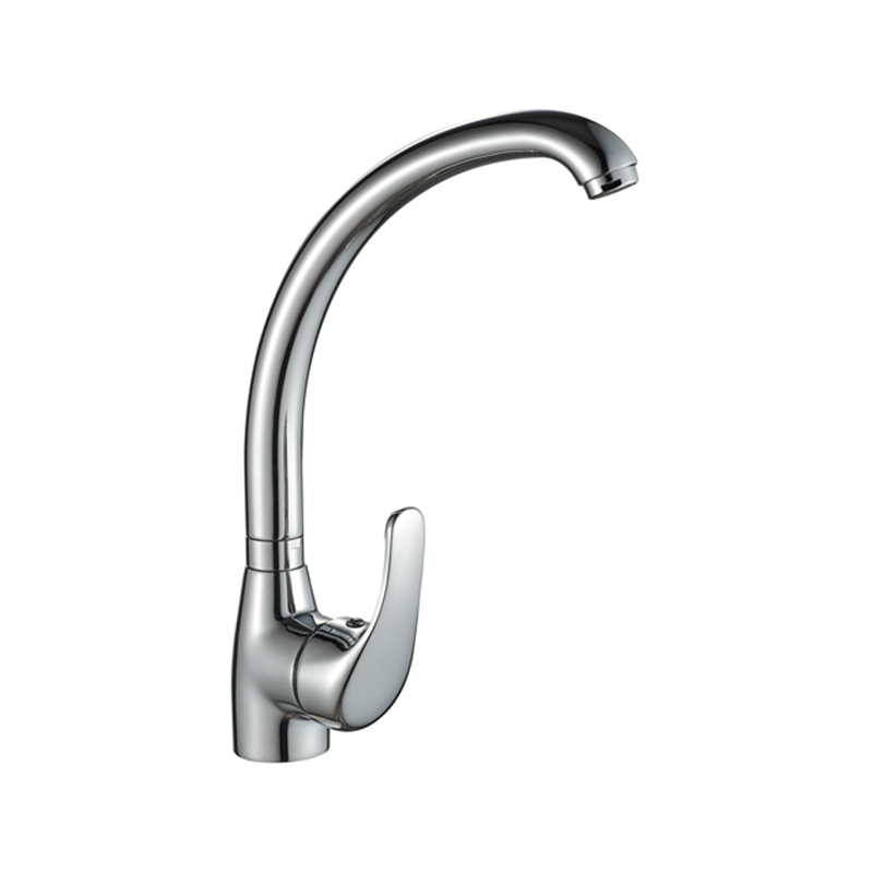 Independent arc long body A copper high standard electroplating elbow faucet-DX4161