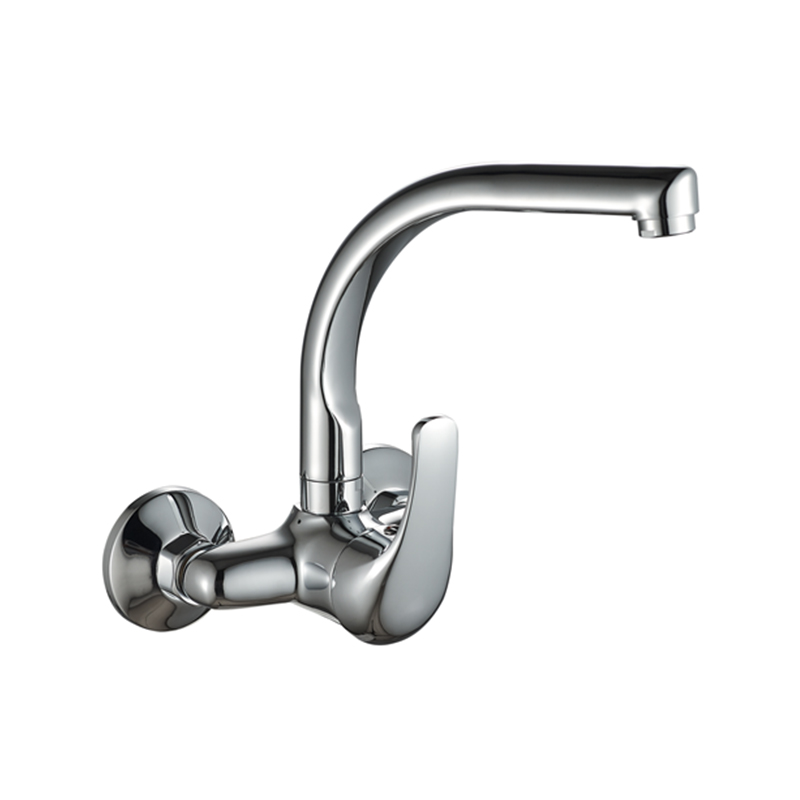 Long body A copper high standard electroplating elbow water pipe bottom switch faucet DX4061-2