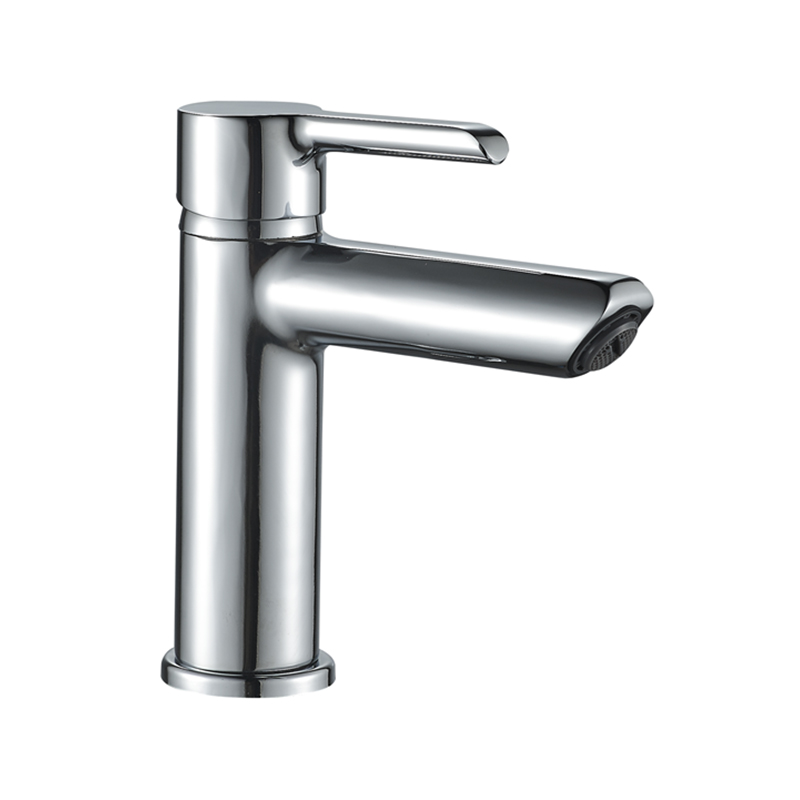 Zinc alloy 68 handle coin size mouth core80mm valve body outlet tube chrome plated faucet-MD4369