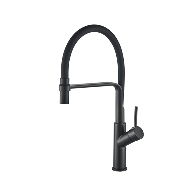 Brushed/Chrome Elbow Hose Metal Faucet - MD4369