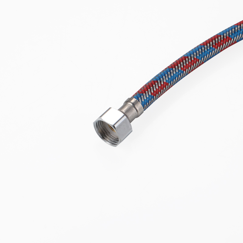 Red and blue plastic wire mix 304 steel coloured double header pipe