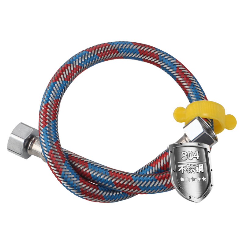 Red and blue plastic wire mix 304 steel coloured double header pipe